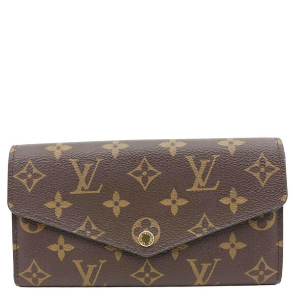 Louis Vuitton  Sarah Monogram Canvas Wallet Brown - Picture 1 of 11